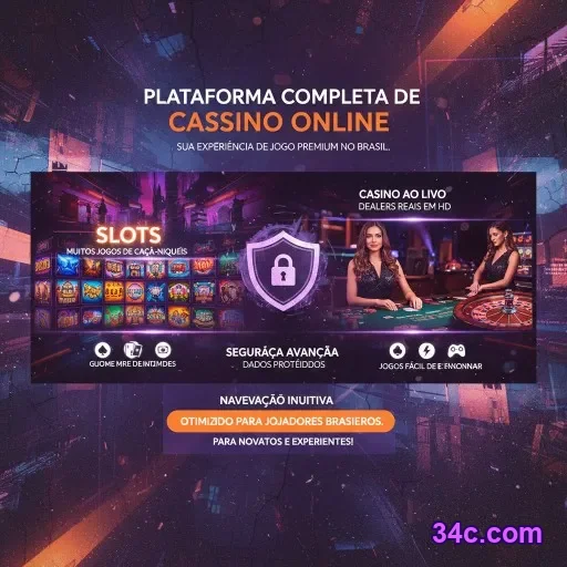 Navegue pela plataforma com acesso rápido e estável - 34c.com